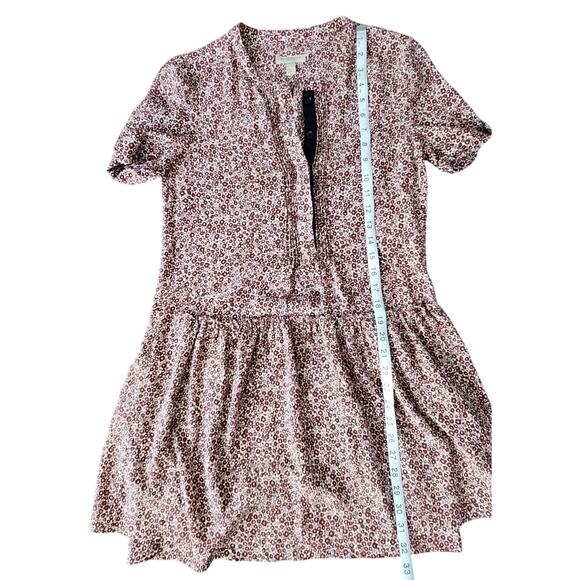 Burberry Brit Floral Silk Georgette Crepe Mini Shift Dress Women's Size 4 Euc - Picture 10 of 10